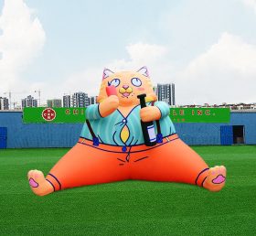 S4-655 gato gigante inflável dos desenhos animados