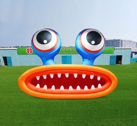 S4-667 desenho animado inflável boca grande olhos