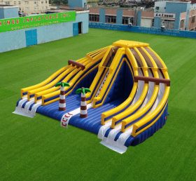 Parque de diversões inflável T8-4588 com escorregadores
